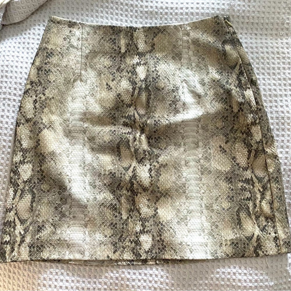Snakeskin skirt